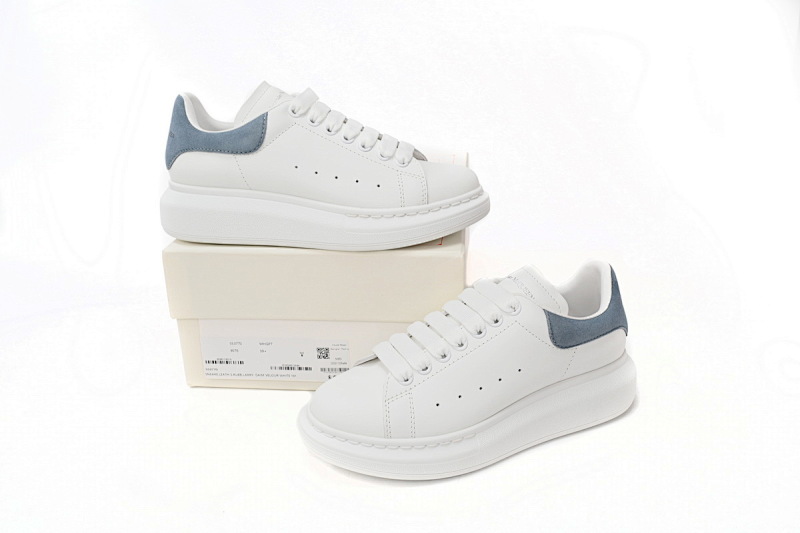 【CH1MK】雾霾蓝 麦昆头层皮女神专属夏季小白鞋 Alexander McQueen Sneaker Haze Blue