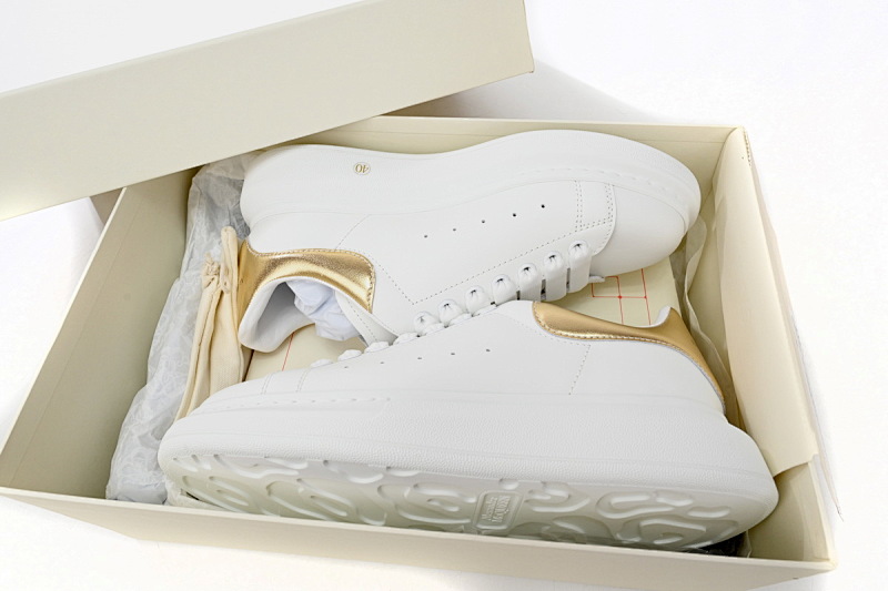 【CH1MK】金尾 麦昆头层皮女神专属夏季小白鞋 Alexander McQueen Sneaker Golden Tail