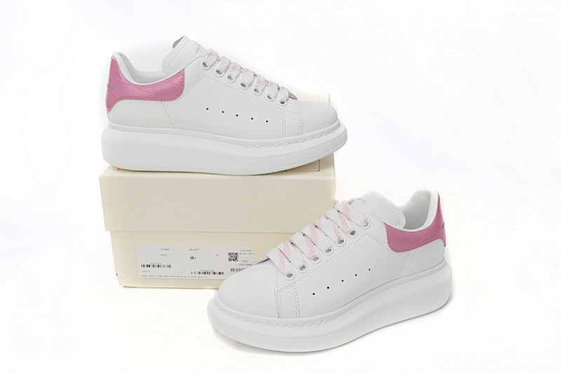 【CH1AP】粉色石纹 麦昆头层皮女神专属夏季小白鞋 Alexander McQueen Sneaker Pink Stone Pattern