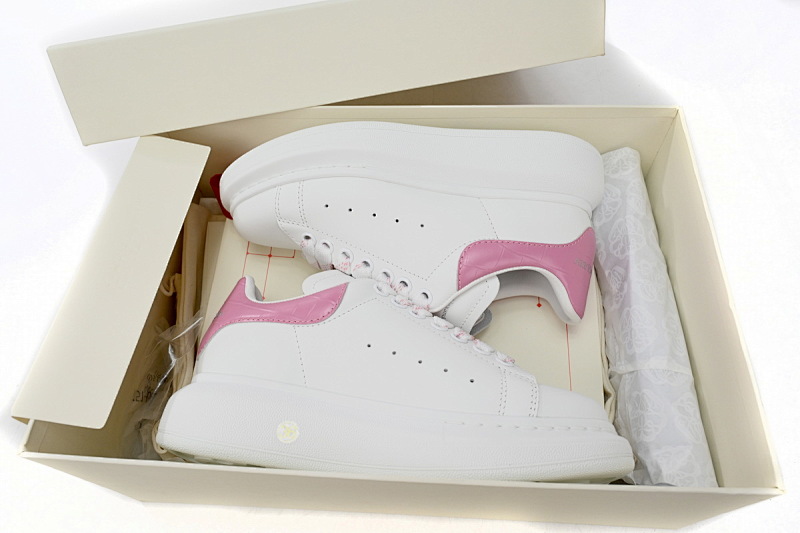 【CH1AP】粉色石纹 麦昆头层皮女神专属夏季小白鞋 Alexander McQueen Sneaker Pink Stone Pattern