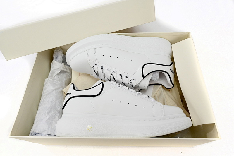 【CH1AP】白胶 麦昆头层皮女神专属夏季小白鞋 Alexander McQueen Sneaker White Glue