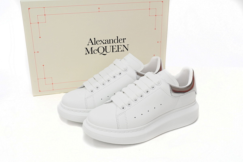 【CH1AP】银尾 麦昆头层皮女神专属夏季小白鞋 Alexander McQueen Sneaker Silver Tail
