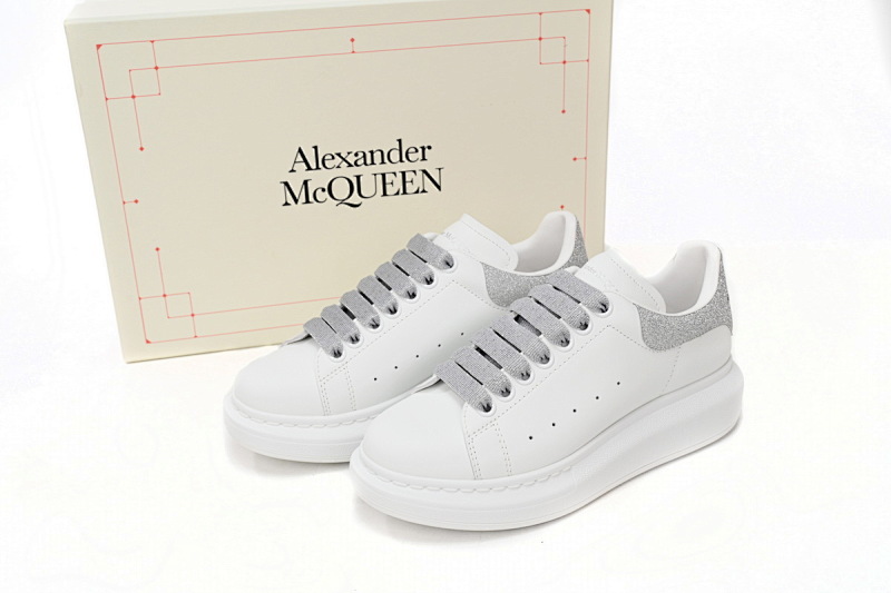 【CH1AP】散钻 麦昆头层皮女神专属夏季小白鞋 Alexander McQueen Sneaker Loose Drilling