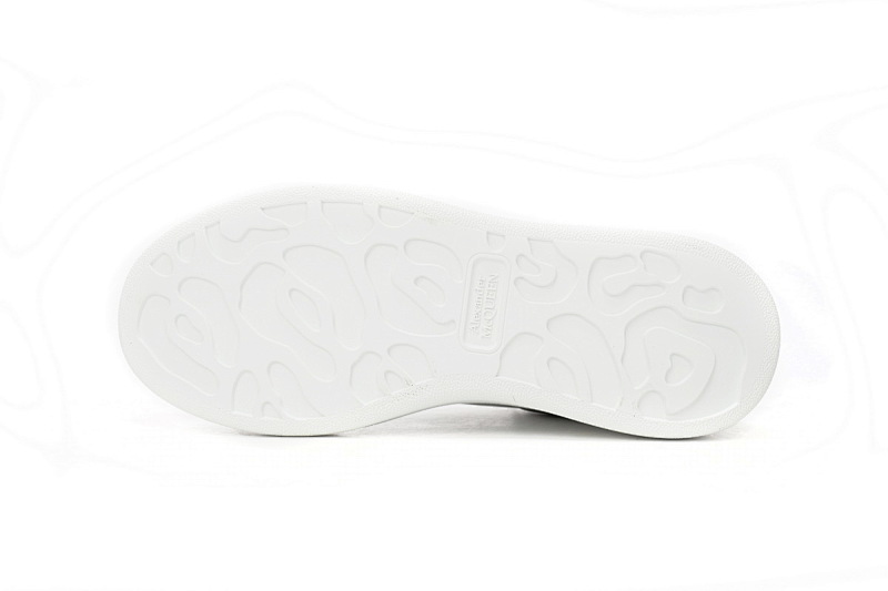 【CH1AP】3M银边 麦昆头层皮女神专属夏季小白鞋 Alexander McQueen Sneaker 3M Silver Edge