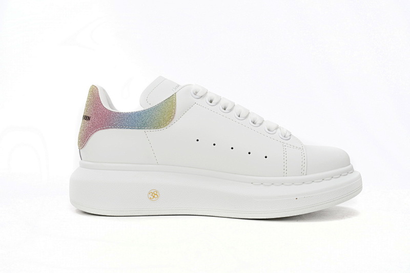 【CH1AP】彩钻 麦昆头层皮女神专属夏季小白鞋 Alexander McQueen Sneaker Color Diamond