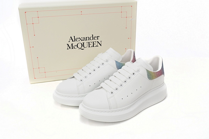 【CH1AP】彩钻 麦昆头层皮女神专属夏季小白鞋 Alexander McQueen Sneaker Color Diamond