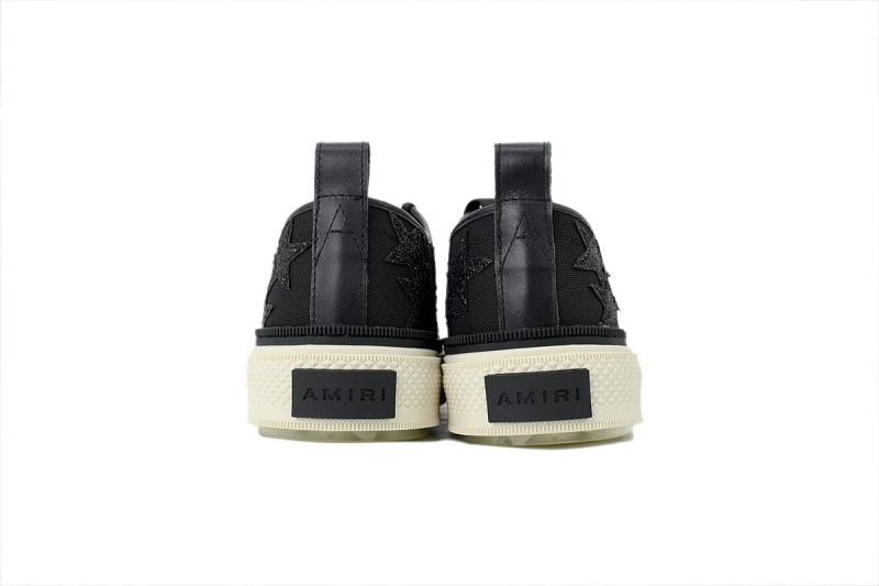 【DA7GZ】黑色亮片 骨头格力特 时尚休闲鞋 AMIRI Stars Court Diamond Black glitter