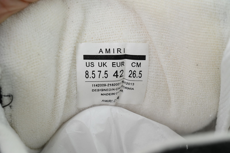 【DA0GZ】钻黑白 骨头面包鞋 时尚休闲鞋 AMIRI Diamond Black White
