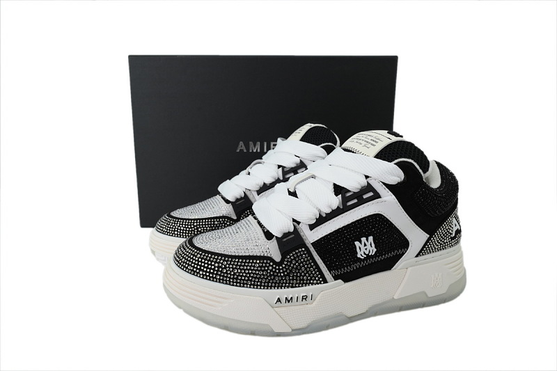 【DA0GZ】钻黑白 骨头面包鞋 时尚休闲鞋 AMIRI Diamond Black White