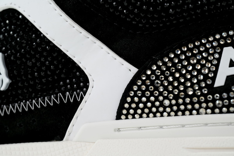 【DA0GZ】钻黑白 骨头面包鞋 时尚休闲鞋 AMIRI Diamond Black White