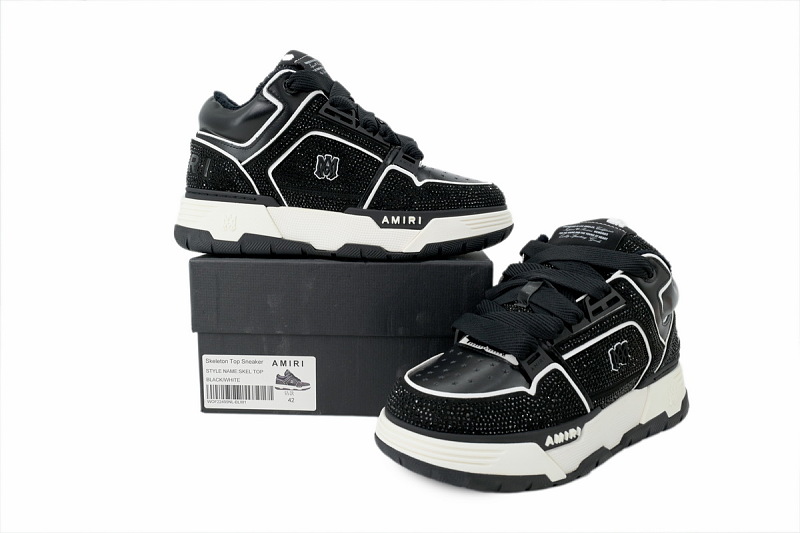 【DA0GZ】钻全黑 骨头面包鞋 时尚休闲鞋 AMIRI Diamond All Black