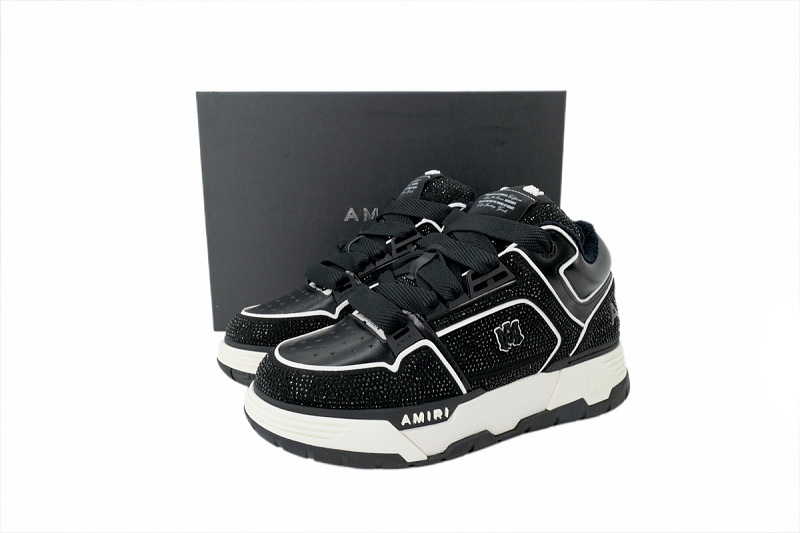 【DA0GZ】钻全黑 骨头面包鞋 时尚休闲鞋 AMIRI Diamond All Black