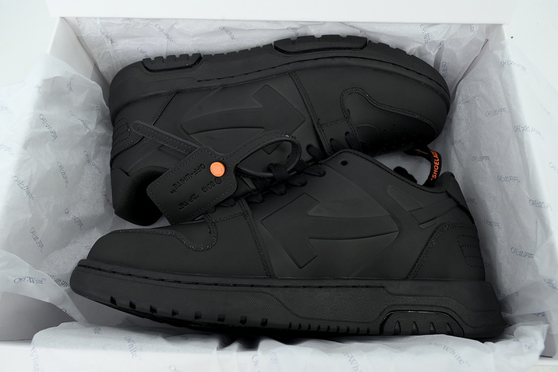 【CP0MI】黑橙 OFFWHITE低帮运动鞋 OMIA189S26 MAT0011020 Off White Men Black Out Of Office Molded Sneakers