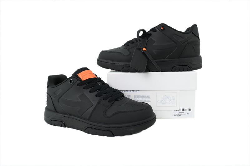 【CP0MI】黑橙 OFFWHITE低帮运动鞋 OMIA189S26 MAT0011020 Off White Men Black Out Of Office Molded Sneakers