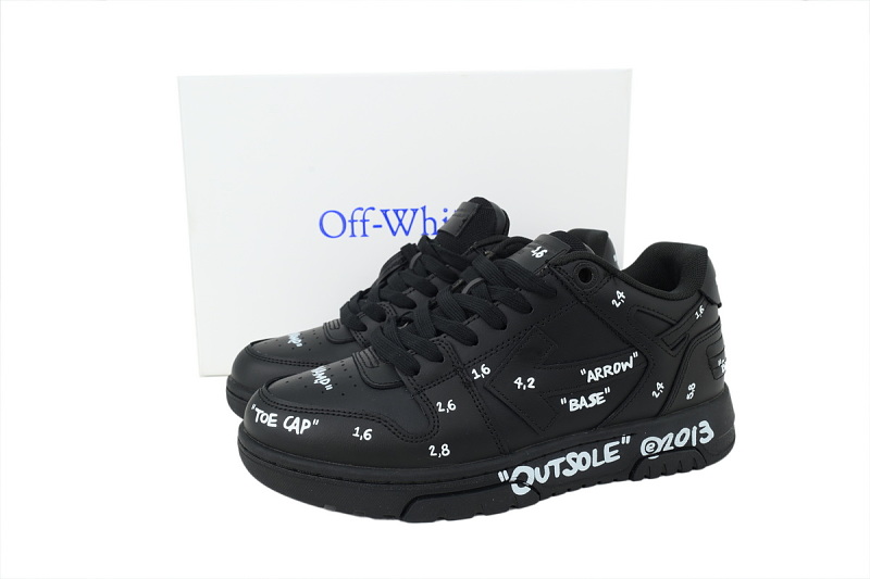 【CP0MI】黑色A OFFWHITE低帮运动鞋 OMIA189F 25LEA007 1001 FF-WHITE Out Of Black A