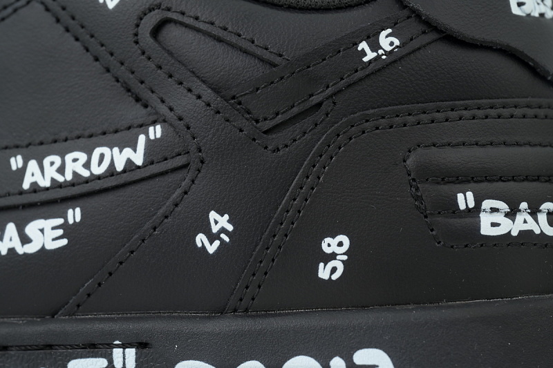 【CP0MI】黑色A OFFWHITE低帮运动鞋 OMIA189F 25LEA007 1001 FF-WHITE Out Of Black A