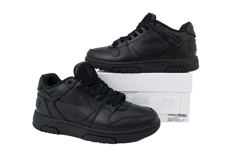 【CP0MI】全黑 OFFWHITE低帮运动鞋 OWIA259C9 9LEA012 1010 FF-WHITE Out Of All Black