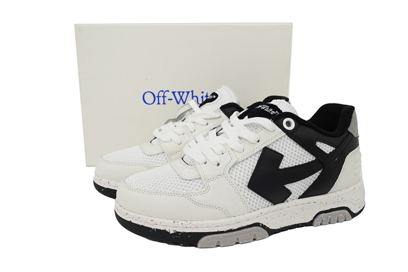 【CP0MI】白黑灰 OFFWHITE低帮运动鞋 OMIA243F 23LEA001 0110  Off-White Out of Office Slim 'White Black Speckled'