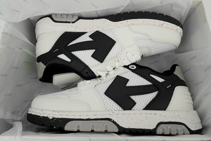【CP0MI】白黑灰 OFFWHITE低帮运动鞋 OMIA243F 23LEA001 0110  Off-White Out of Office Slim 'White Black Speckled'