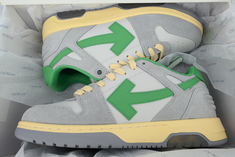 【CP0MI】浅灰绿 OFFWHITE低帮运动鞋 OMIA189S 24LEA011 0555 Off-White Out of Office Low Light Grayish Green
