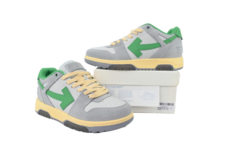 【CP0MI】浅灰绿 OFFWHITE低帮运动鞋 OMIA189S 24LEA011 0555 Off-White Out of Office Low Light Grayish Green