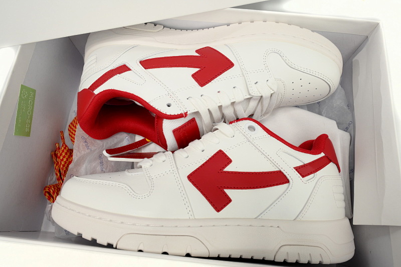 【CP0MI】龙年白红-66 OFFWHITE低帮运动鞋 OMIA189G 23LEA007 0125 FF-WHITE Out Of White White Red