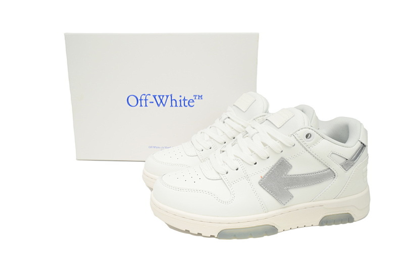 【CP0MI】白色银钩-65 OFFWHITE低帮运动鞋 OMIA189F 23LEA009 0172 FF-WHITE Out Of White White Black White Silver H