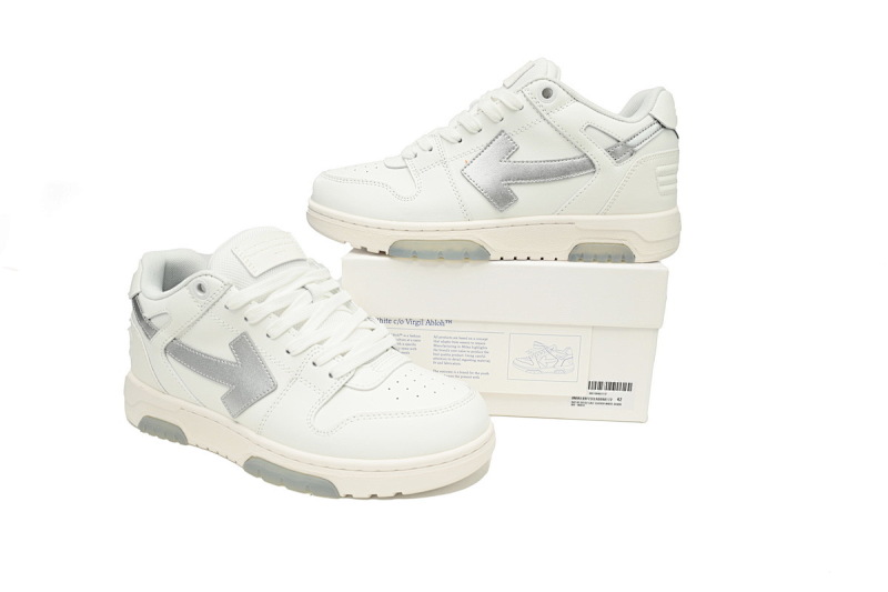 【CP0MI】白色银钩-65 OFFWHITE低帮运动鞋 OMIA189F 23LEA009 0172 FF-WHITE Out Of White White Black White Silver H