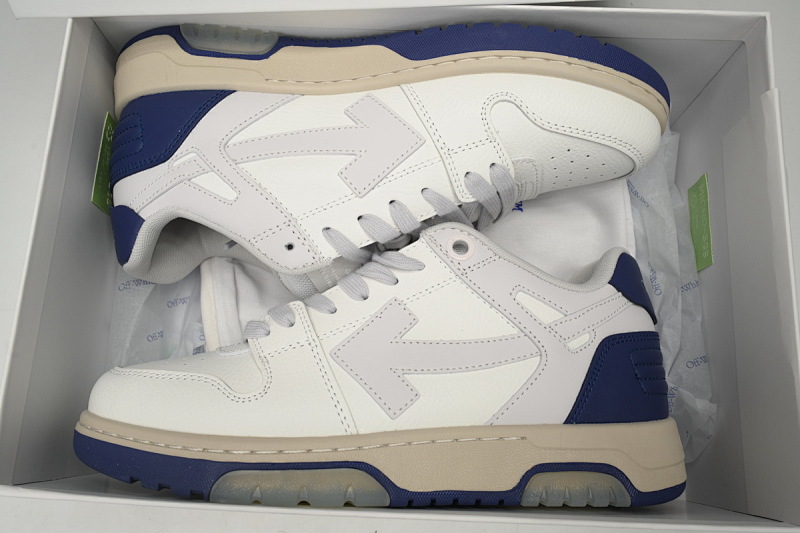 【CP0MI】白皮蓝尾-62 OFFWHITE低帮运动鞋 OMIA189F 23LEA005 0546 FF-WHITE Out Of White White and Blue Tail