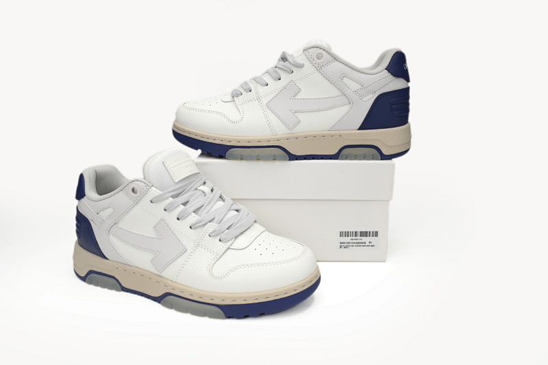 【CP0MI】白皮蓝尾-62 OFFWHITE低帮运动鞋 OMIA189F 23LEA005 0546 FF-WHITE Out Of White White and Blue Tail