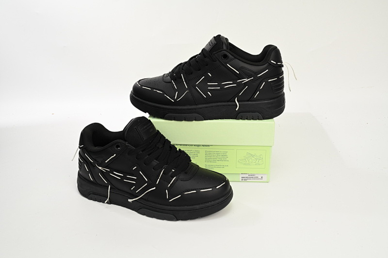 【CP0MI】黑色白线-60 OFFWHITE低帮运动鞋 OMIA189S 23LEA014 1010 FF-WHITE Out Of Black White Line