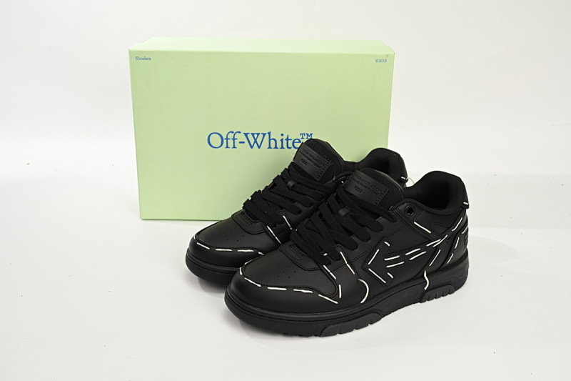 【CP0MI】黑色白线-60 OFFWHITE低帮运动鞋 OMIA189S 23LEA014 1010 FF-WHITE Out Of Black White Line