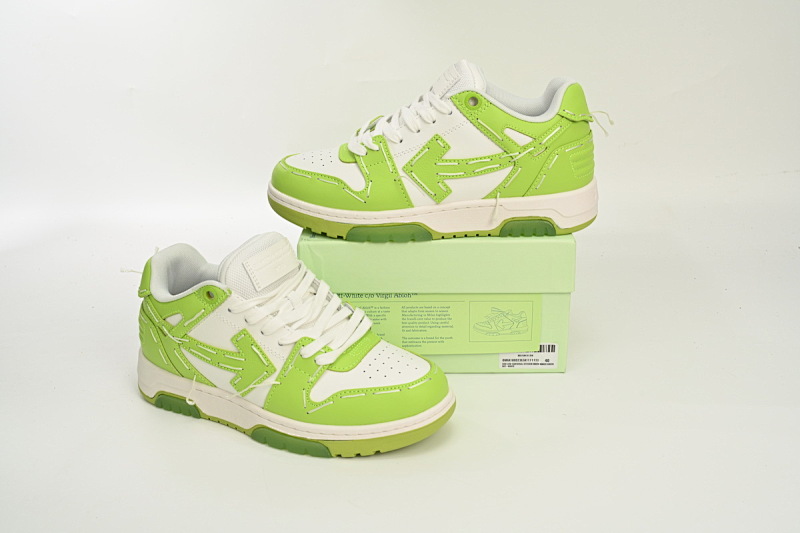 【CP0MI】绿白限定-58 OFFWHITE低帮运动鞋 OMIA189S 23LEA111 1111 FF-WHITE Out Of Green And White Limit