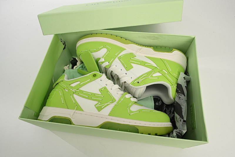 【CP0MI】绿白限定-58 OFFWHITE低帮运动鞋 OMIA189S 23LEA111 1111 FF-WHITE Out Of Green And White Limit