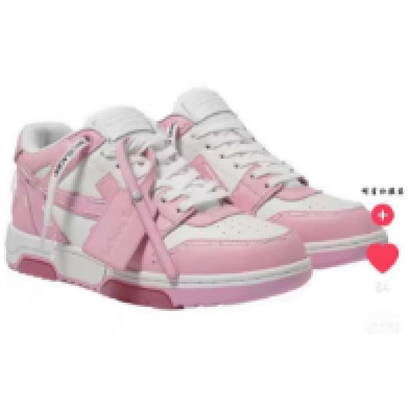 【CP0MI】粉白限定-56 OFFWHITE低帮运动鞋 OMIA189S 23LEA333 3333  FF-WHITE Out Of Pink And White Limit