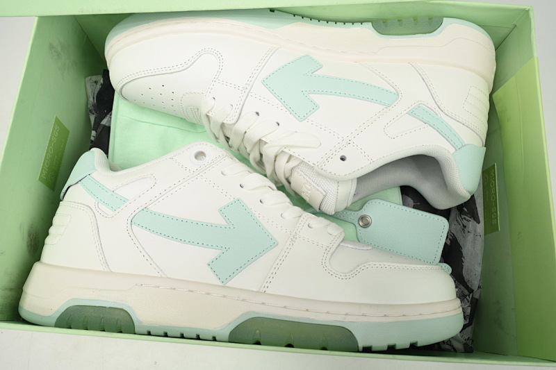 【CP0MI】白浅绿-53 OFFWHITE低帮运动鞋 OMIA89C 99LEA004 0151  FF-WHITE Out Of White Light Green