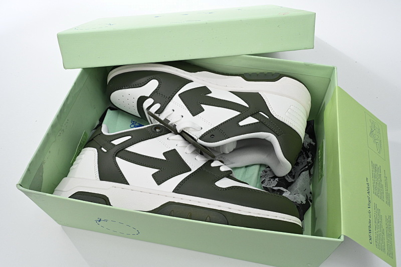【CP0MI】军绿白-36 OFFWHITE低帮运动鞋 OLIA18 9S23LEA00 15901 FF-WHITE Out Of Military Green White