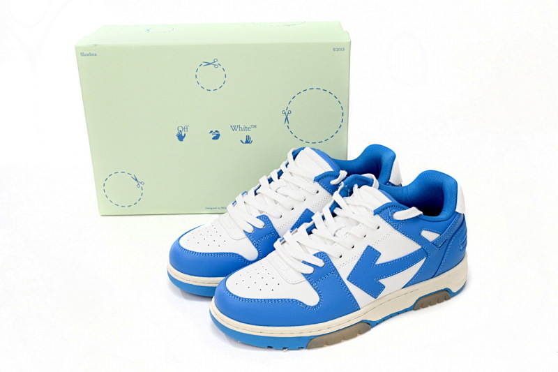 【CP0MI】北卡蓝-20 OFFWHITE低帮运动鞋 OMIA189 C99LEA00 20145 OFF-WHITE Out Of Office North Carolina Blue