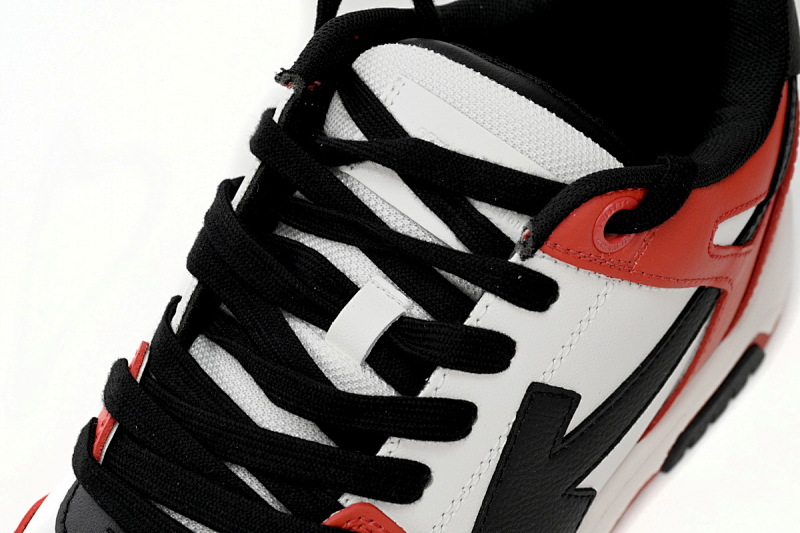 【CP0MI】白红黑-11 OFFWHITE低帮运动鞋 OMIA189 C99LEA00 12510 OFF-WHITE Out Of Office White, red, and Black