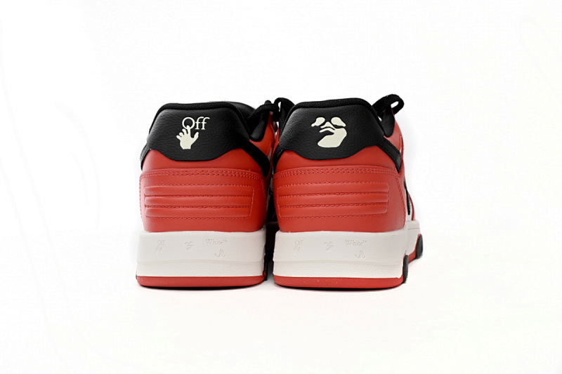 【CP0MI】白红黑-11 OFFWHITE低帮运动鞋 OMIA189 C99LEA00 12510 OFF-WHITE Out Of Office White, red, and Black