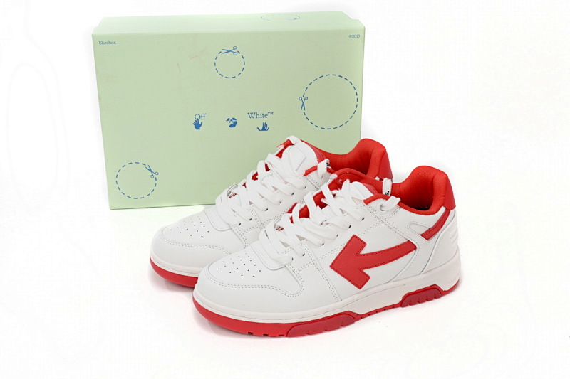 【CP0MI】白红-9 OFFWHITE低帮运动鞋 OMIA189 C99LEA00 10125 OFF-WHITE Out Of Office White Red