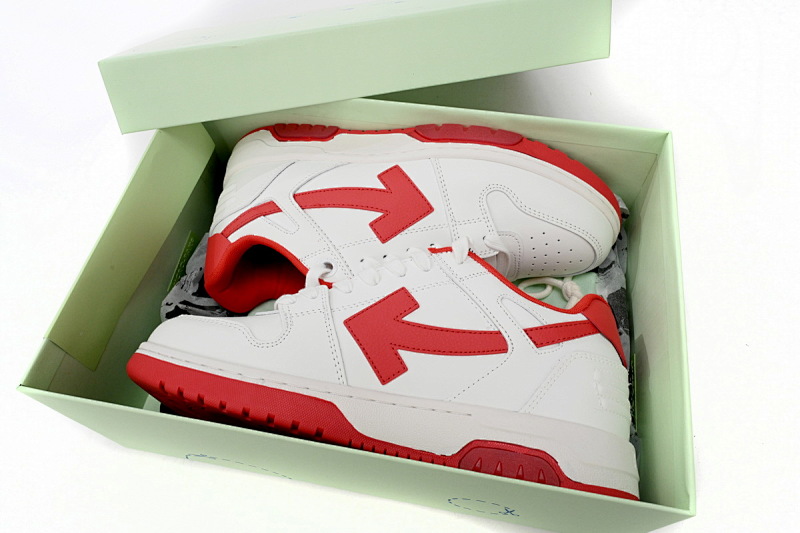【CP0MI】白红-9 OFFWHITE低帮运动鞋 OMIA189 C99LEA00 10125 OFF-WHITE Out Of Office White Red