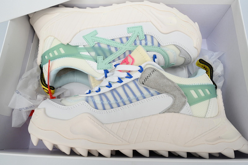 【CP3MI】浅绿白-16 OFFWHITE低帮运动鞋009款 OMIA139S 2080004 530133 FF-WHITE Out Of Light Green And White
