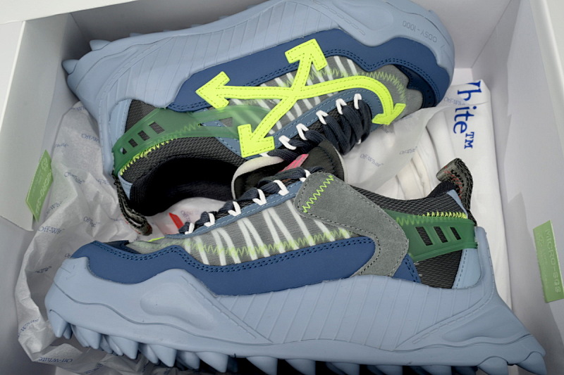 【CP3MI】蓝黄-11 OFFWHITE低帮运动鞋009款 OMIA139S 2080004 23062 FF-WHITE Out Of Blue And Yellow