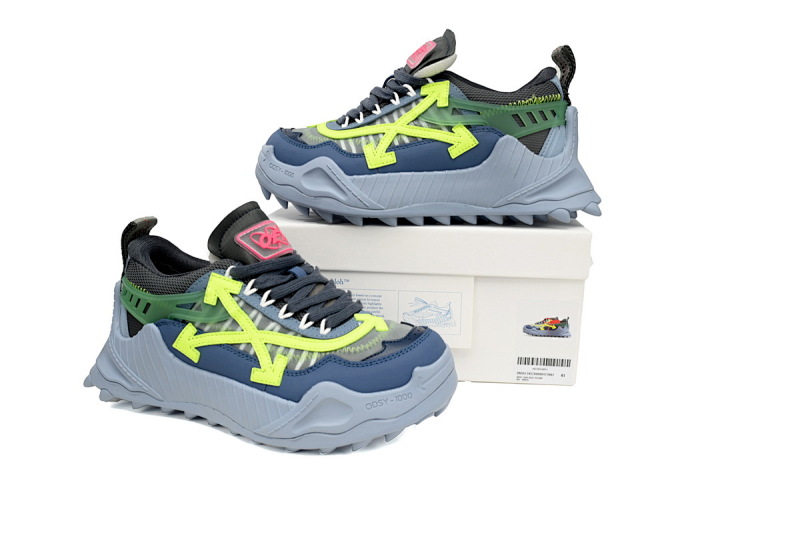 【CP3MI】蓝黄-11 OFFWHITE低帮运动鞋009款 OMIA139S 2080004 23062 FF-WHITE Out Of Blue And Yellow