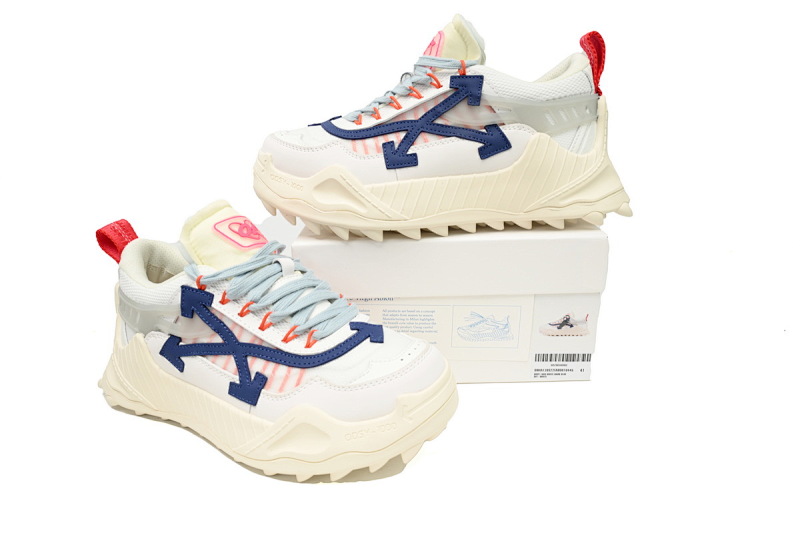 【CP3MI】白深蓝-3 OFFWHITE低帮运动鞋009款 OMIA139C 99FAB00 10445 FF-WHITE Out Of White Deep Blue