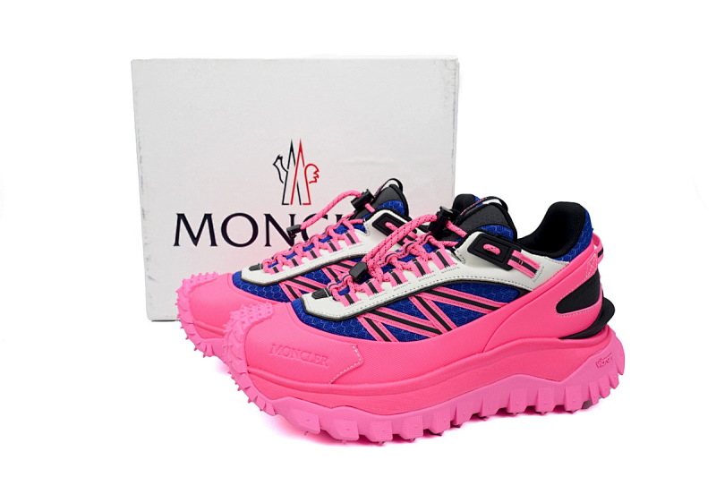 【DA3LJ】蓝粉-35 盟可睐 户外运动着山系 4M00010 M2670  Moncler Trailgrip Leather Black Blue Pink