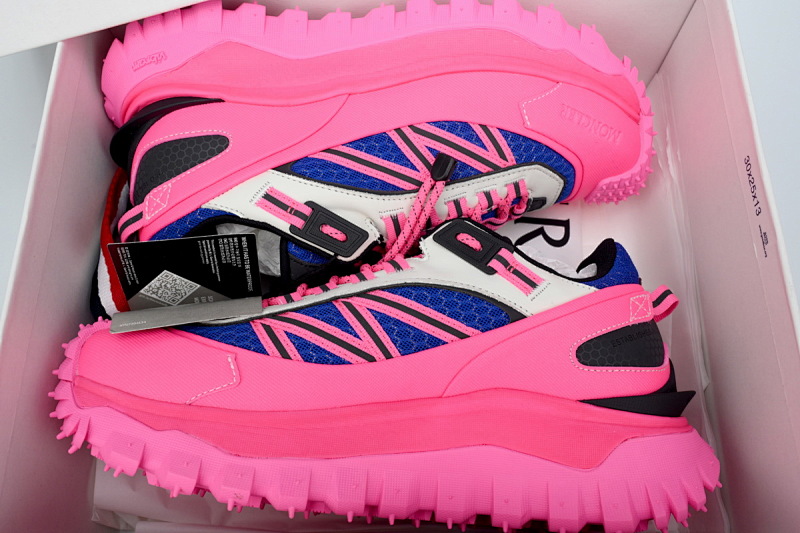 【DA3LJ】蓝粉-35 盟可睐 户外运动着山系 4M00010 M2670  Moncler Trailgrip Leather Black Blue Pink