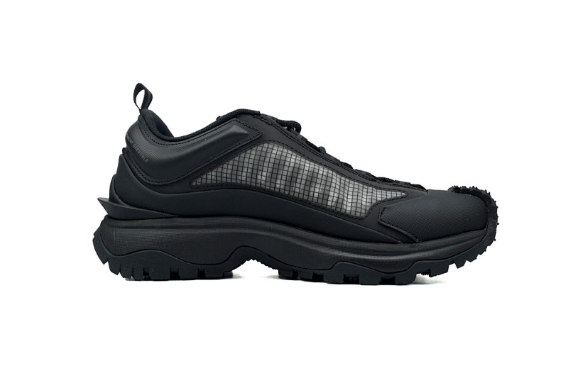 【DA3LJ】全黑网纱-61  盟可睐 户外运动着山系 I109A 4M00130 M2808 Moncler Trailgrip Leather Black All Black Mesh