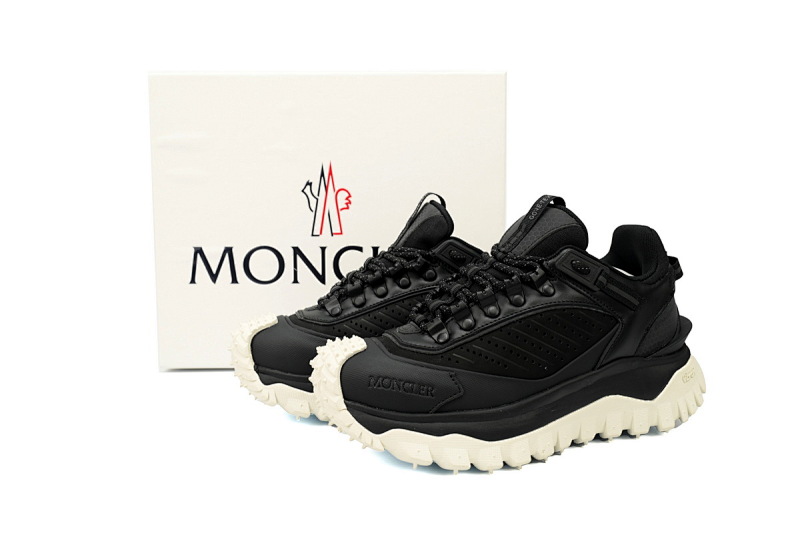 【DA3LJ】黑白-31 盟可睐 户外运动着山系 J109B 4M00020 M3211  Moncler Trailgrip Leather Black  And White